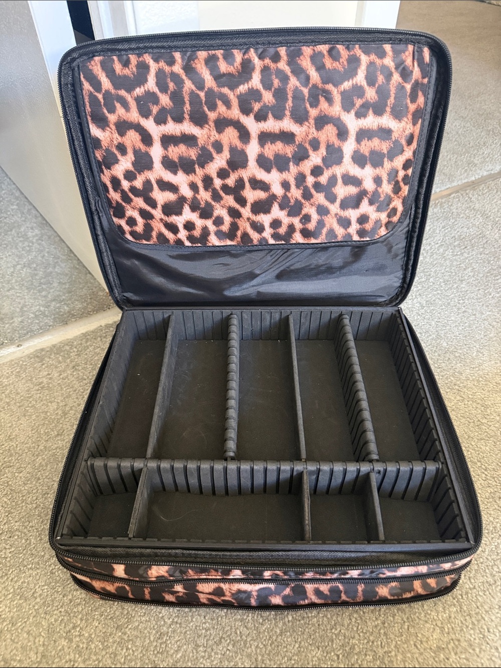 Joy Mangano Leopard Print Jewelry Organizer Storage Case